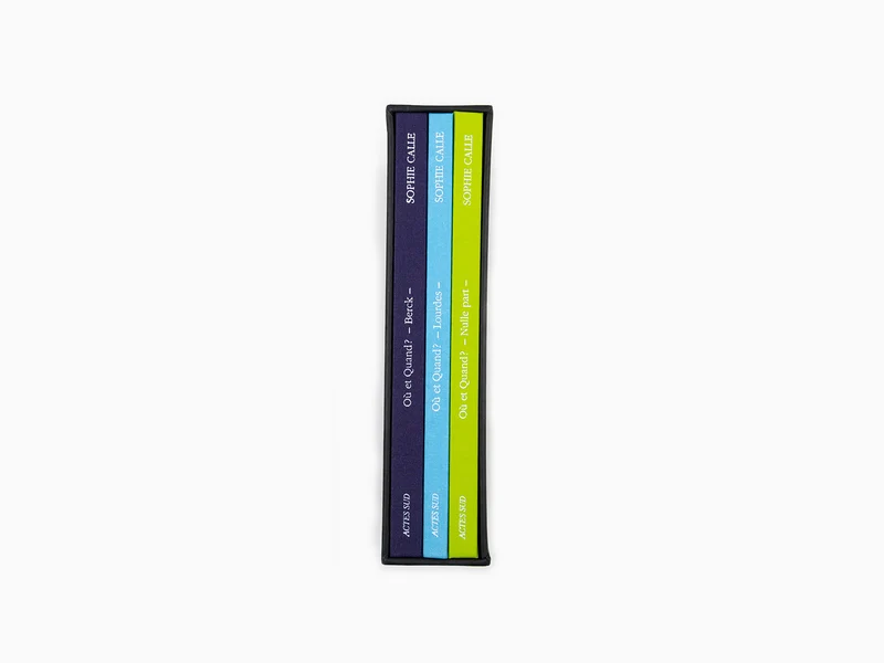 Sophie Calle - Ou et quand ? coffret