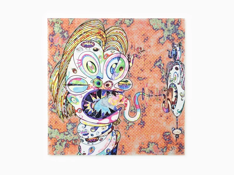 Takashi Murakami - Hommage à Francis Bacon 2 (panneau gauche - femme)