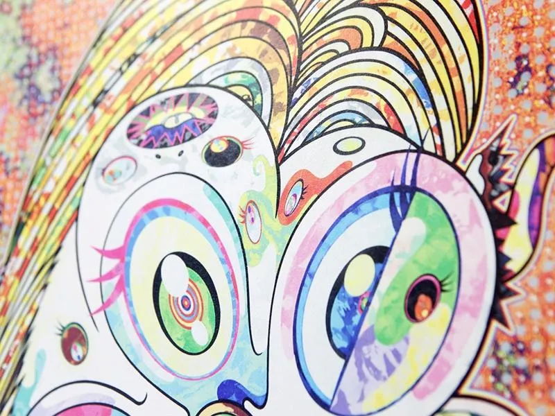 Takashi Murakami - Hommage à Francis Bacon 2 (panneau gauche - femme)