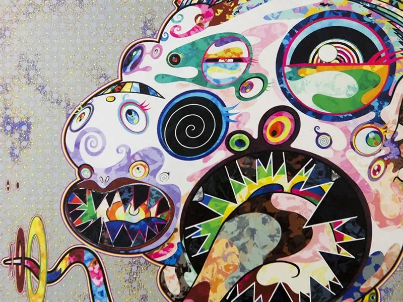 Takashi Murakami - Hommage à Francis Bacon 2 (panneau de droite - homme)