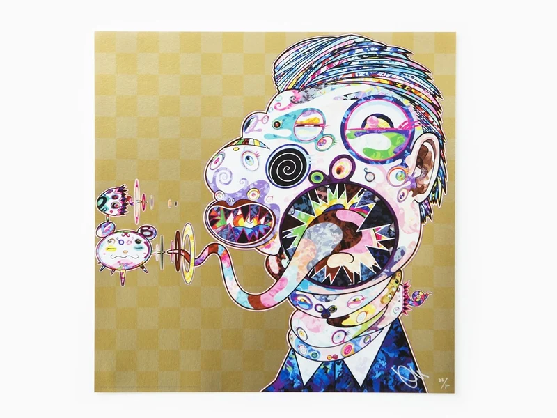 Takashi Murakami - Hommage à Francis Bacon - Or (panneau de droite - homme)