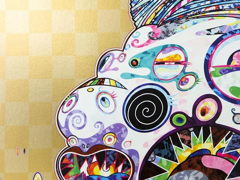 Takashi Murakami - Hommage à Francis Bacon - Or (panneau de droite - homme)