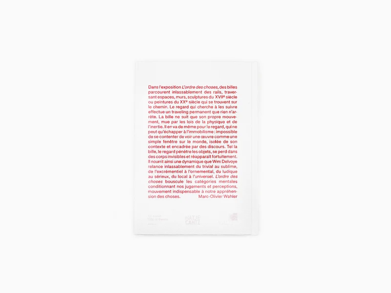L'ordre des choses - Carte blanche à Wim Delvoye