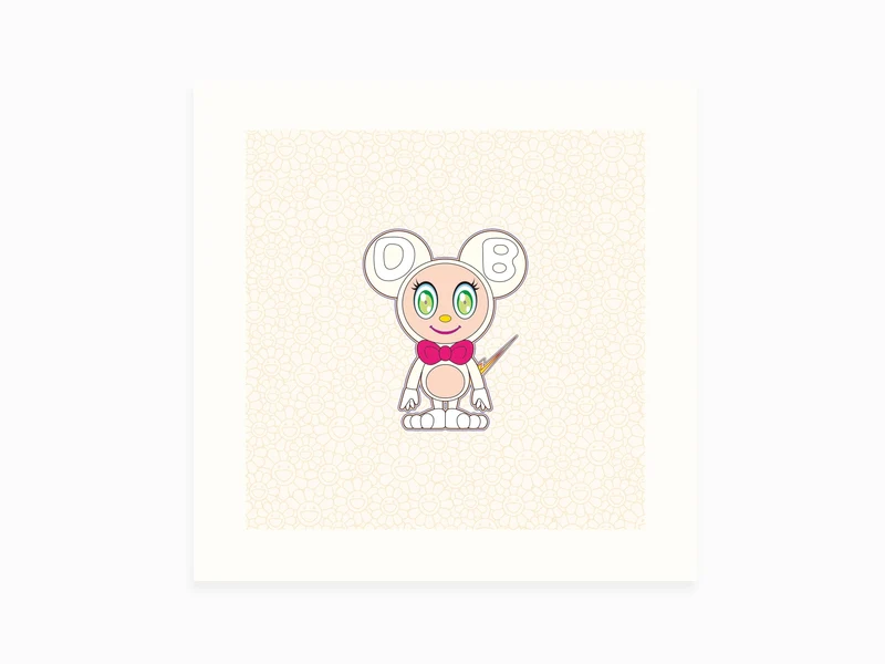 Takashi Murakami - DOB 2020 Or perlé blanc