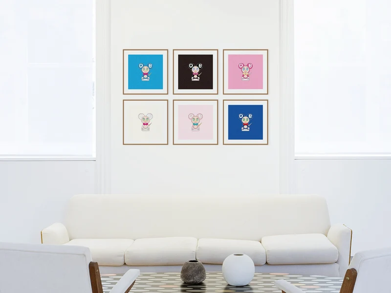Takashi Murakami - DOB 2020 Or perlé blanc