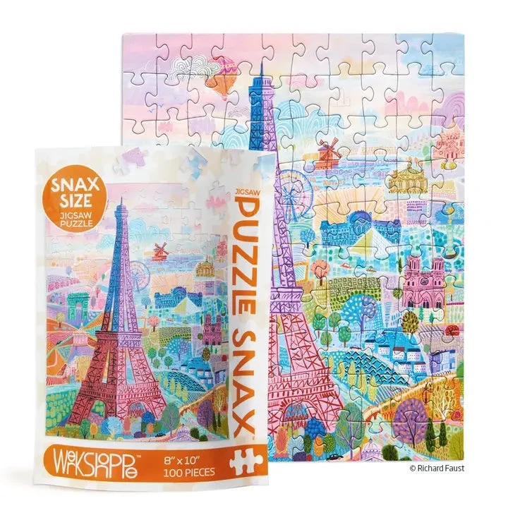 Vacances à Paris | Puzzle Snax de 100 pièces