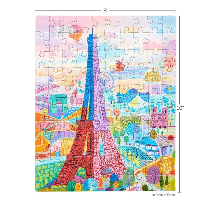Vacances à Paris | Puzzle Snax de 100 pièces