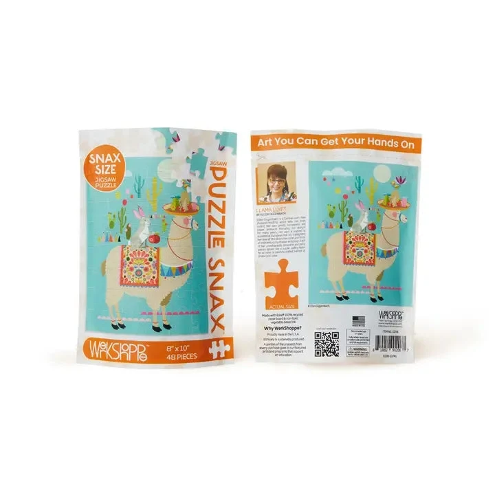 Llama Llyft | Puzzle Snax de 48 pièces pour enfants