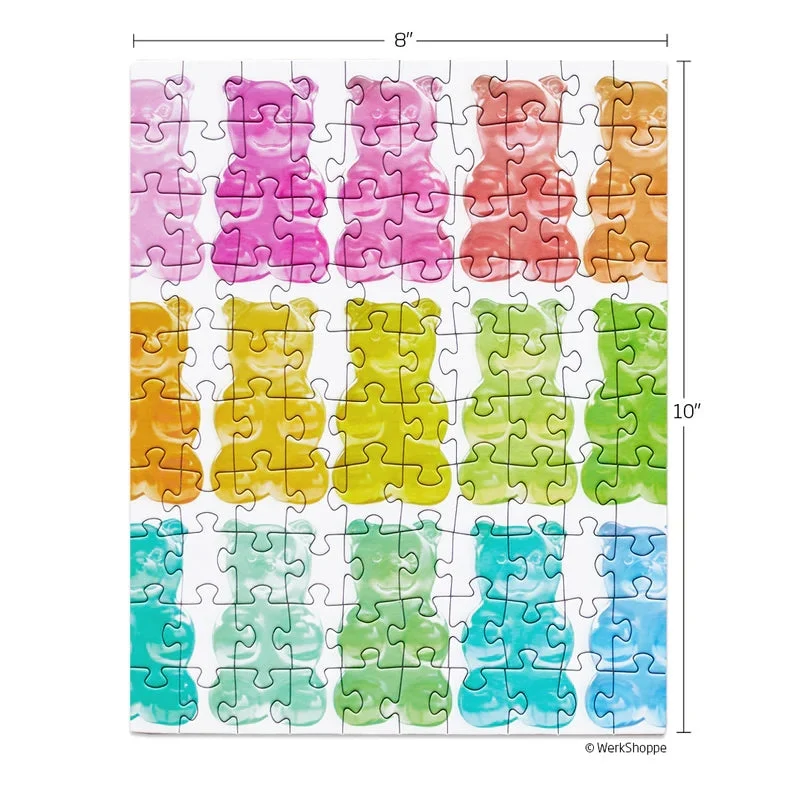 Ours en gélatine | Puzzle Snax de 100 pièces