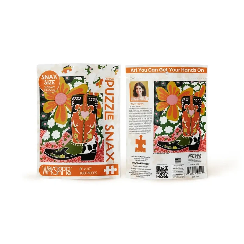 Bottes fantaisistes | Puzzle Snax de 100 pièces