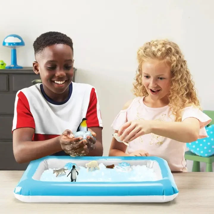 ZIMPLI – Monde Sensoriel Animaux Arctiques | Jouet Neige & Texture Montessori