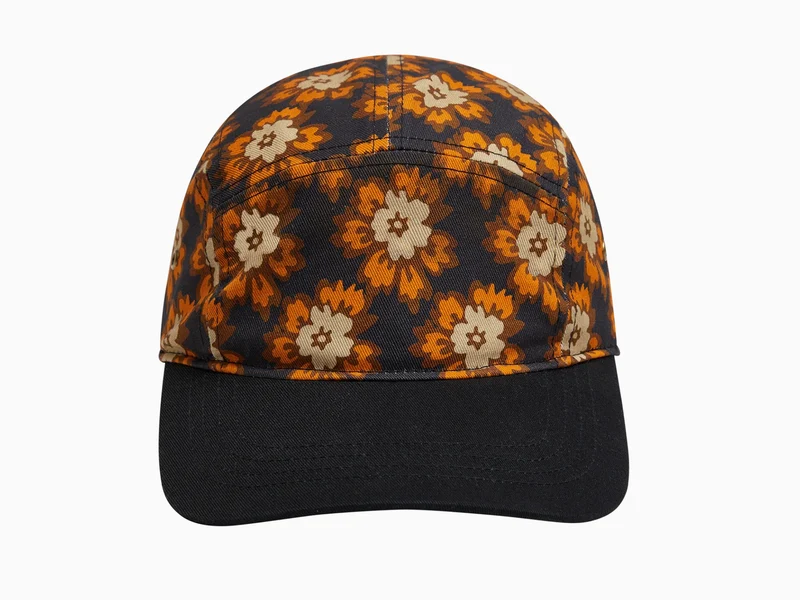Mickalene Thomas - Chapeau à cinq panneaux "Flowers