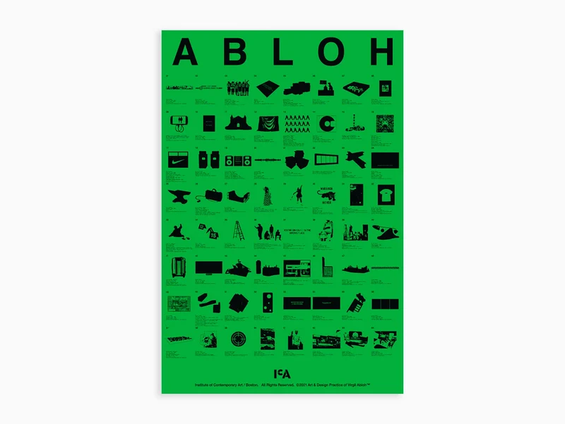 Virgil Abloh - Poster l'exposition "Figures of Speech" de l'ICA, 2021