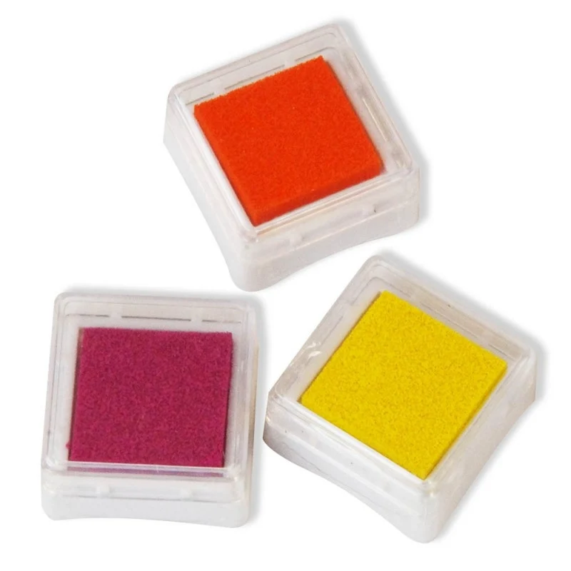 Pack 9 Encreurs Carrés – Crealign (Encres Lavables Multicolores)