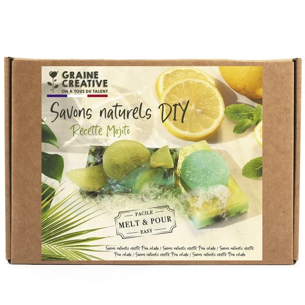 Kit Savon Mojito à la Feuille de Menthe – Graine Créative