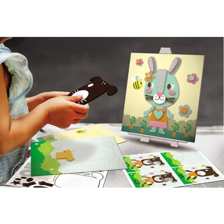 Portraits en relief – Animaux familiers (CREALIGN) | Coffret 5 tableaux