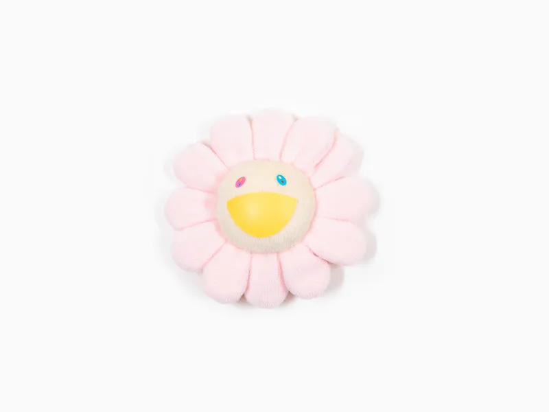 Porte-clés en peluche « Fleur » de Takashi Murakami - Rose clair