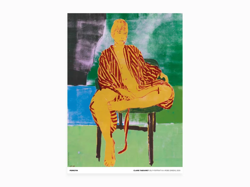 Claire Tabouret - Autoportrait en robe de chambre (verte), 2020 ( poster standard)