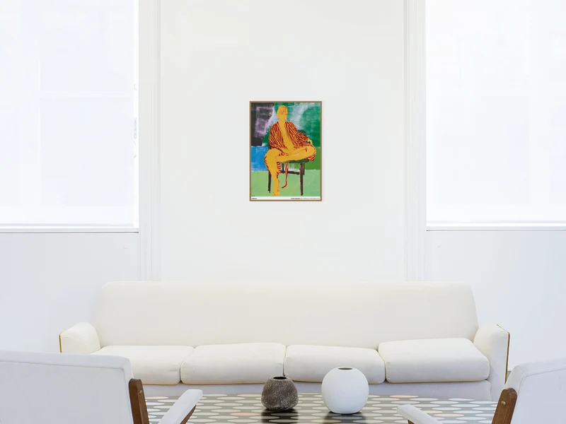 Claire Tabouret - Autoportrait en robe de chambre (verte), 2020 ( poster standard)