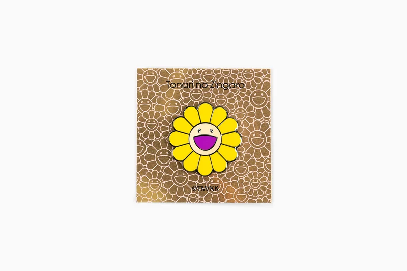 Takashi Murakami - Fleur 37mm épingles jaune vif