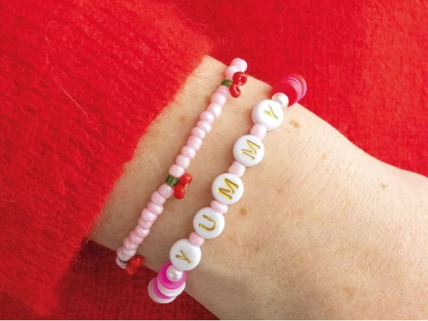 Kit Bijoux DIY YUMMY – Créez 2 Bracelets Colorés en Perles Heishi