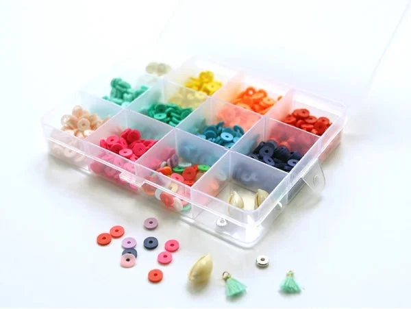 Boîte Perles Heishi 6 mm Naturelles + Accessoires – Plus de 1000 Perles