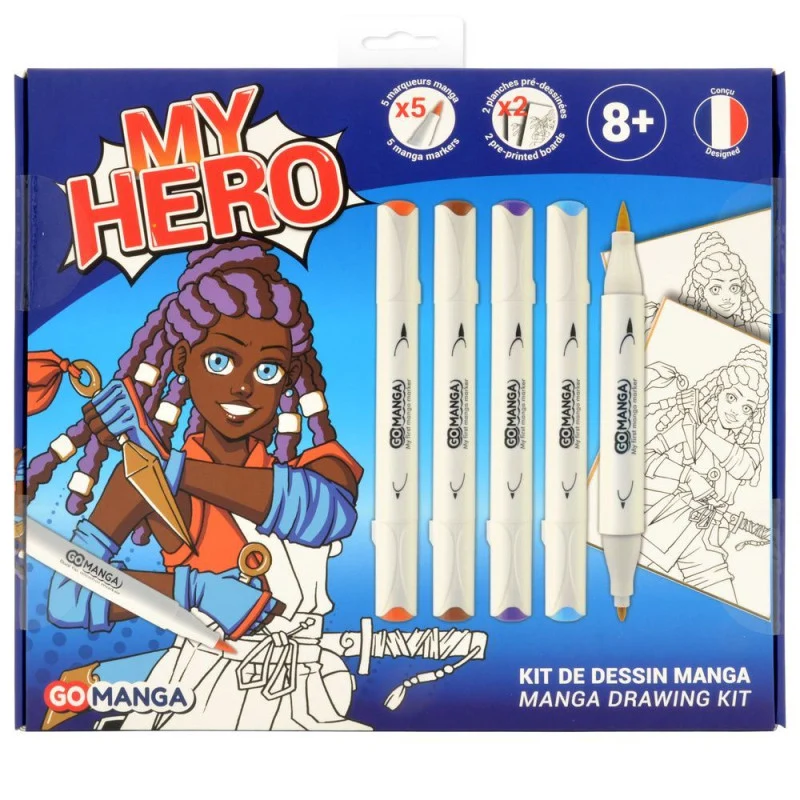 KIT DESSIN MANGA MY HERO GO MANGA "AYA" DE GO MANGA