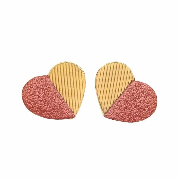 Mini Kit Puces D'oreilles Marilyn Framboiseterracotta & Doré