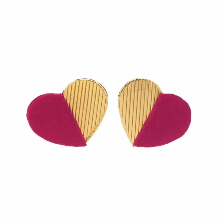 Mini Kit Puces D'oreilles Marilyn Framboiseterracotta & Doré