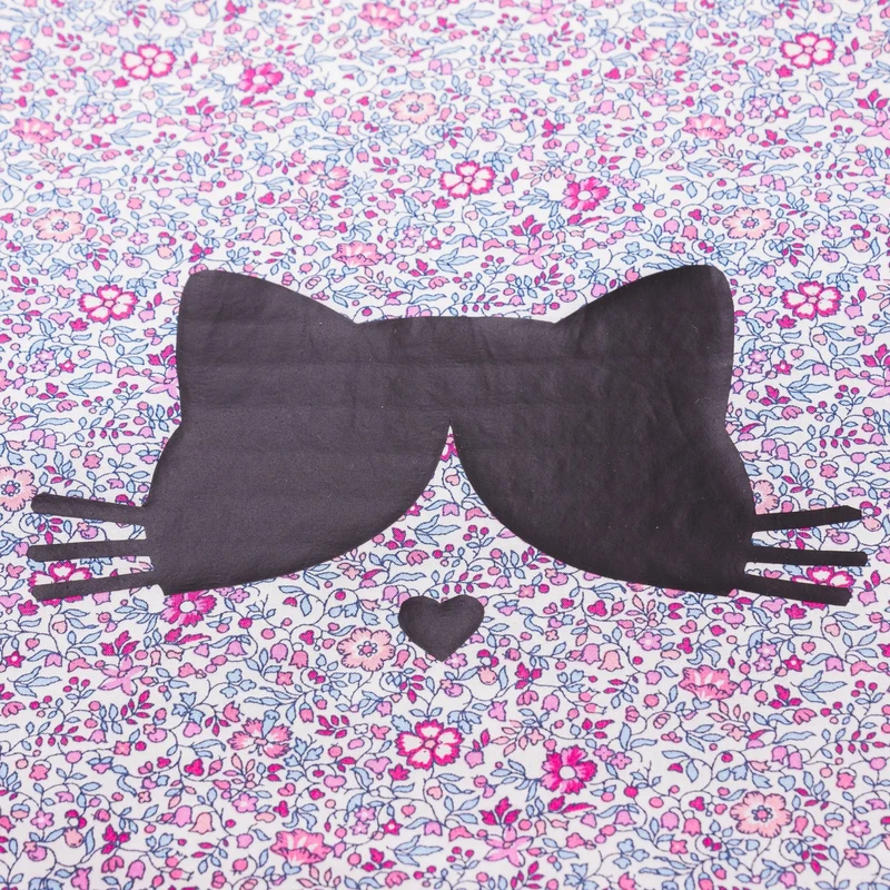 Kit Couture DIY Tote Bag Enfant “Chat” – Sac Liberty Personnalisé à Coudre