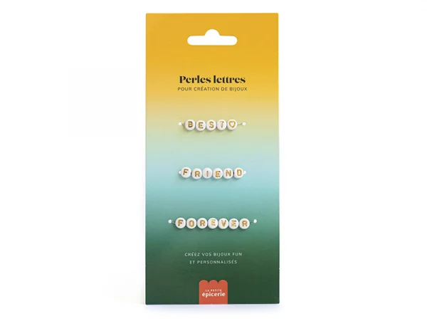 Perles Lettres Best Friends Forever – Kit Bracelets Personnalisés DIY