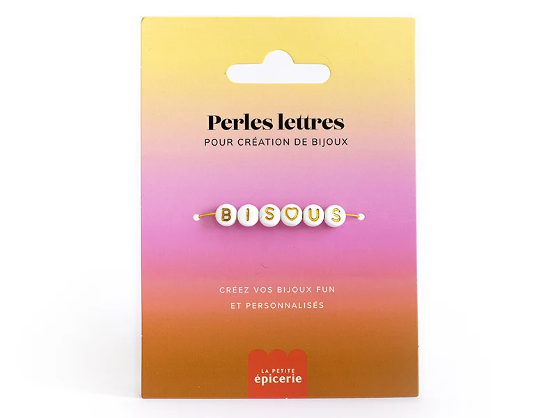 Perles Lettres "Bisous" pour Bracelet Personnalisé – Bijoux DIY