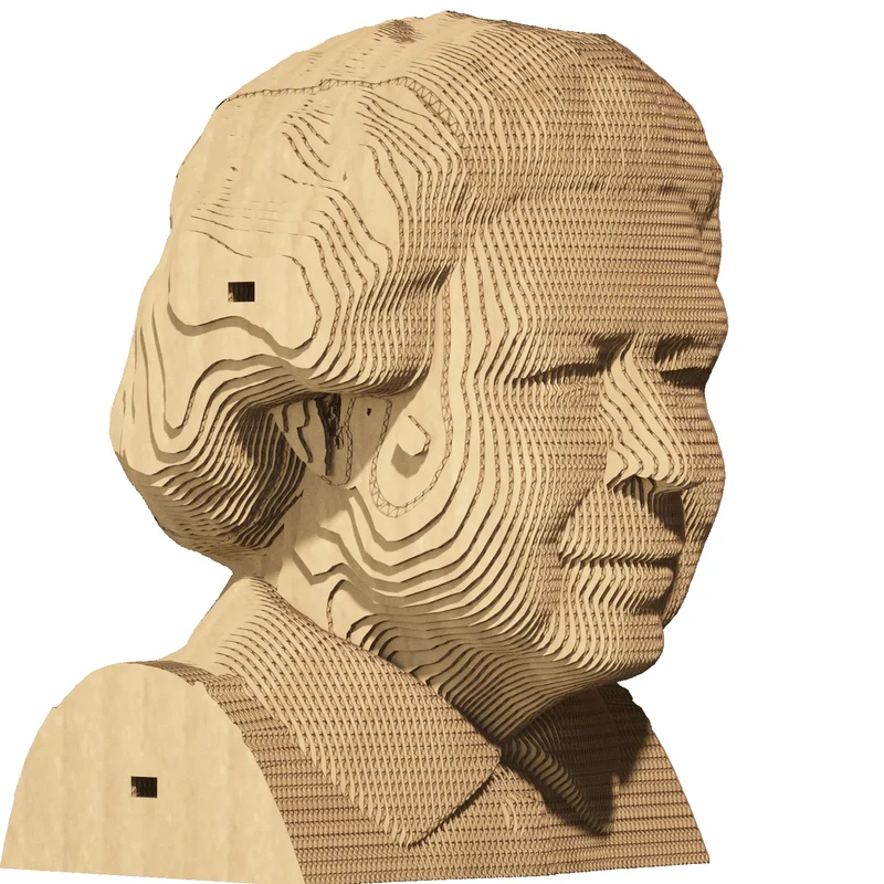 Puzzle 3D Queen Elizabeth II – Sculpture en Carton Recyclé CARTONIC