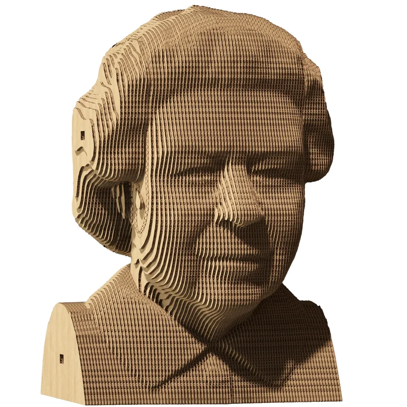 Puzzle 3D Queen Elizabeth II – Sculpture en Carton Recyclé CARTONIC