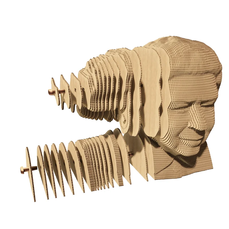 Puzzle 3D Queen Elizabeth II – Sculpture en Carton Recyclé CARTONIC