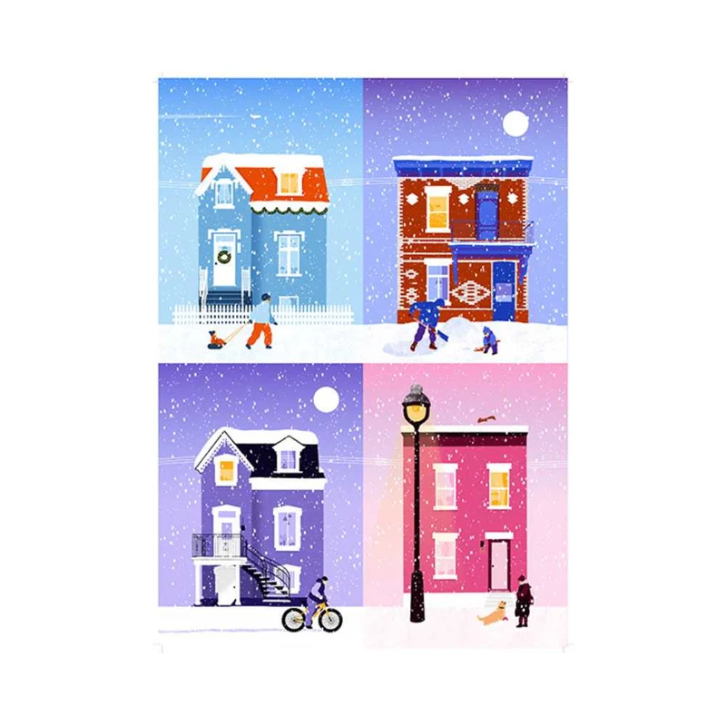 Montréal sous neige, C. Baubeau (1000 pcs)