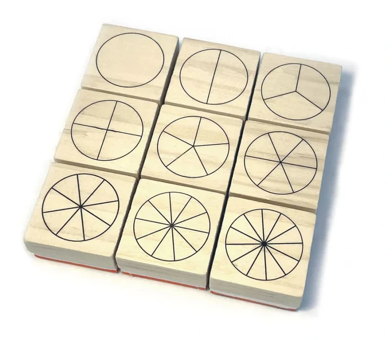Coffret Tampons Fractions en Rond – Crealign