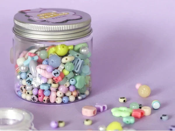 Coffret fabrication de bijoux Mix de perles - Pastel