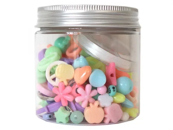 Coffret fabrication de bijoux Mix de perles - Pastel