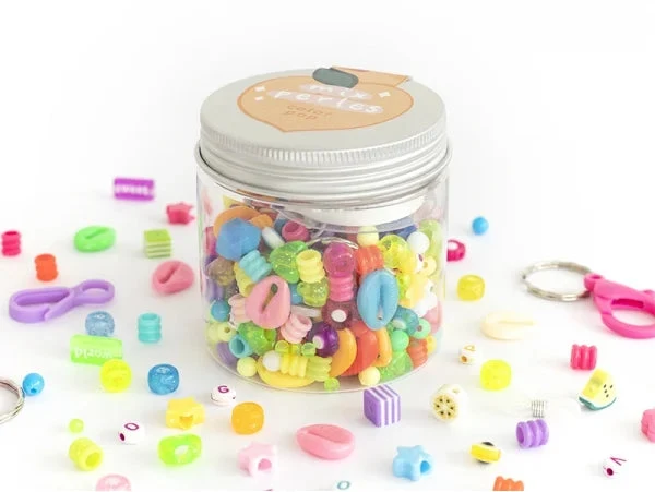 Coffret fabrication de bijoux Mix de perles - Pop color