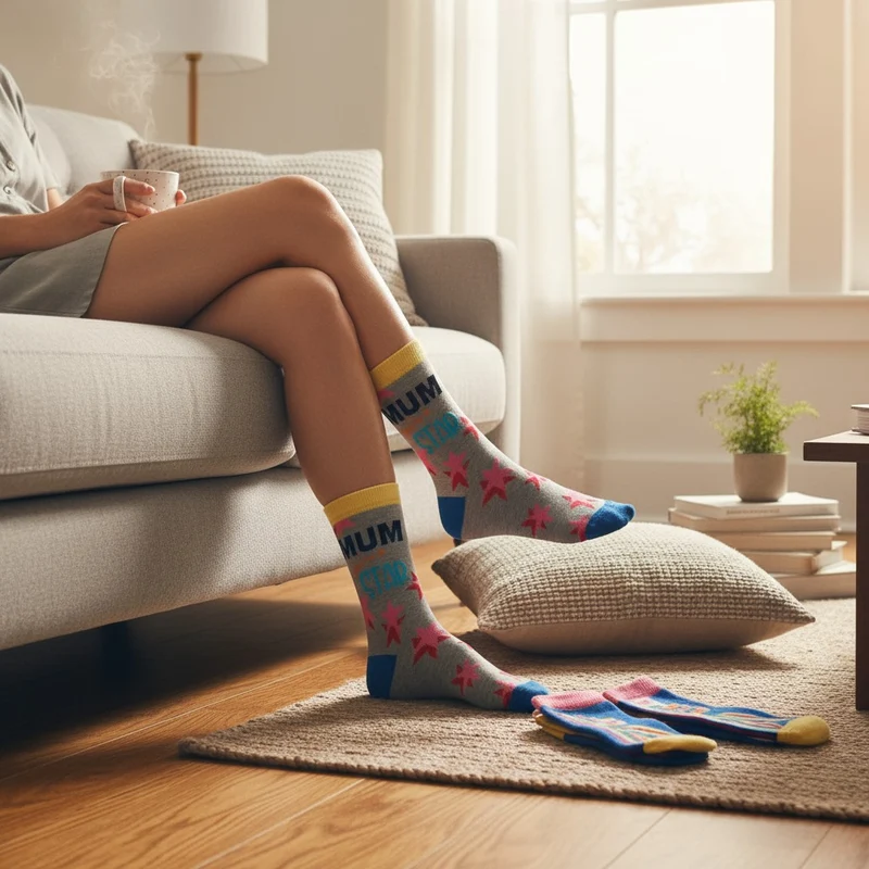 Coffret Chaussettes Best Mum Ever – United Oddsocks | 6 Chaussettes Impaires Fun | Taille 39-46