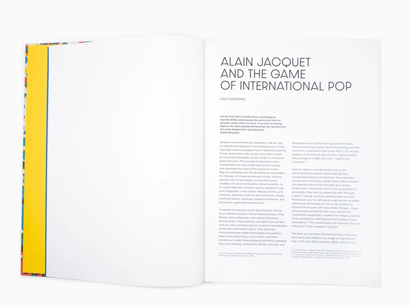 Alain Jacquet - Perrotin monographie