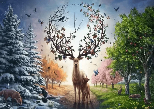 Magical Deer (1000 pcs)