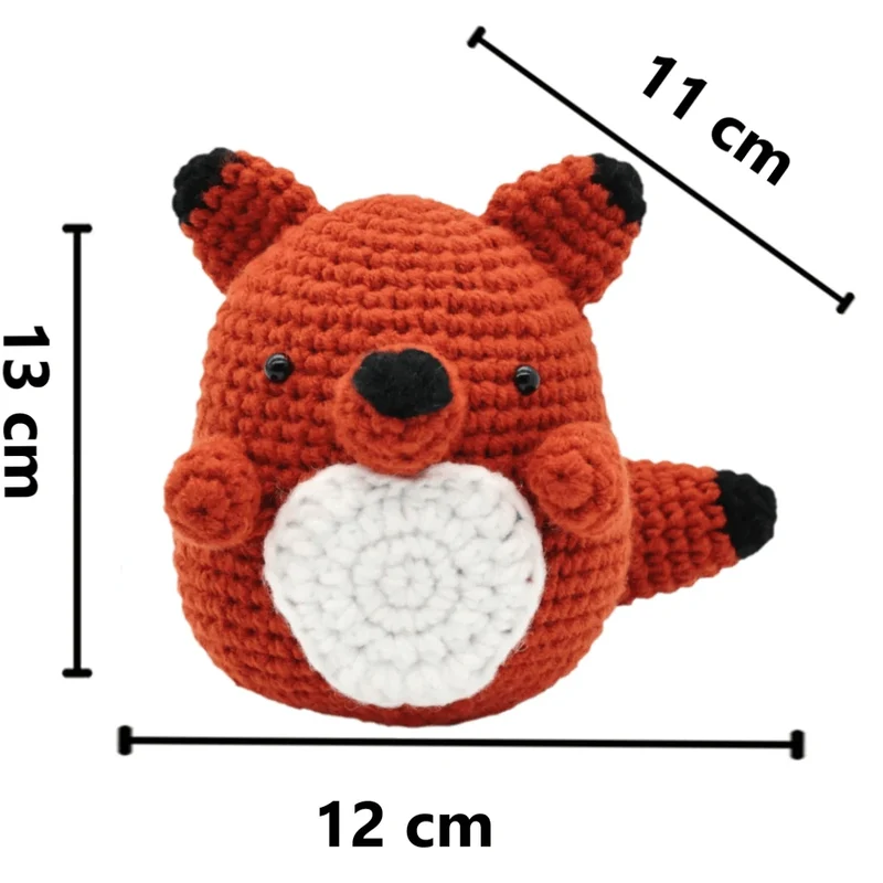 Kit DIY Crochet: Doux renard (ML)
