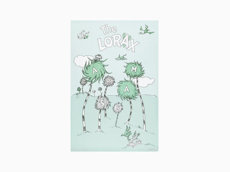 Daniel Arsham x Dr. Seuss "The Lorax" - Hommage écologique Poster