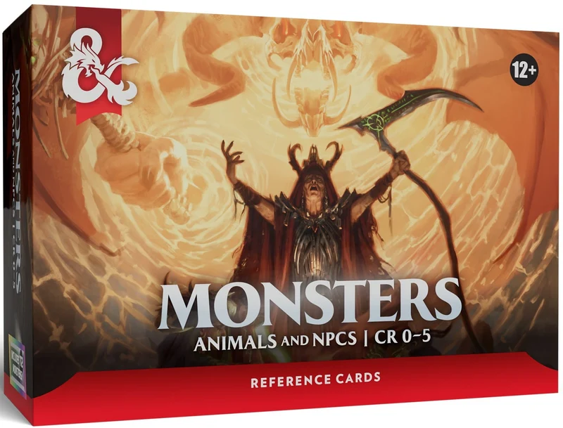 D&D Dungeons & Dragons: RPG Reference Cards Monsters, Animals and NPCS (EN)