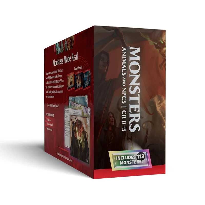 D&D Dungeons & Dragons: RPG Reference Cards Monsters, Animals and NPCS (EN)