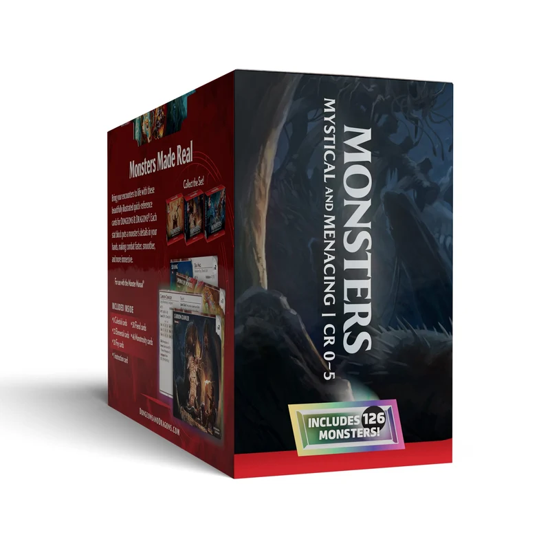 D&D Dungeons & Dragons: RPG Reference Cards Monsters Mystical and Menacing (EN)