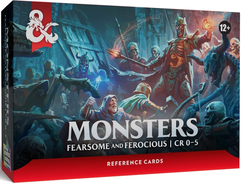 D&D Dungeons & Dragons: RPG Reference Cards Monsters Fearsome and Ferocious (EN)