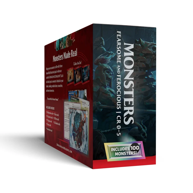 D&D Dungeons & Dragons: RPG Reference Cards Monsters Fearsome and Ferocious (EN)